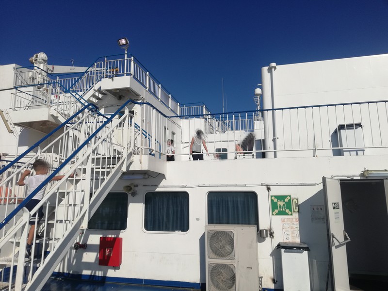 Viaggio in nave verso la Grecia