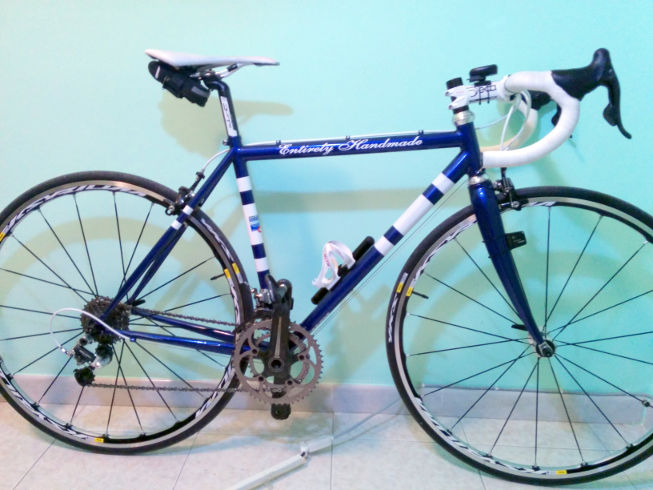 The racing bike for Giacomo (with Forgione frame)