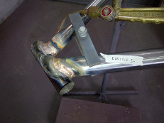 silver fillet brazed made by forging frames.First stage: rough processing