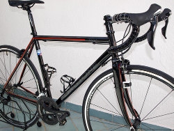 Antonio's bicycle mounting a Forgione frame